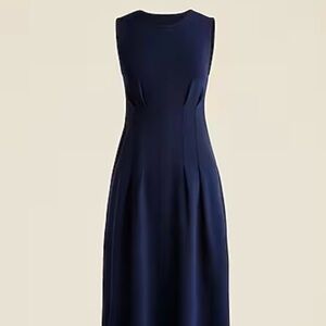 J. Crew Blue Halter Sheath Maxi Dress